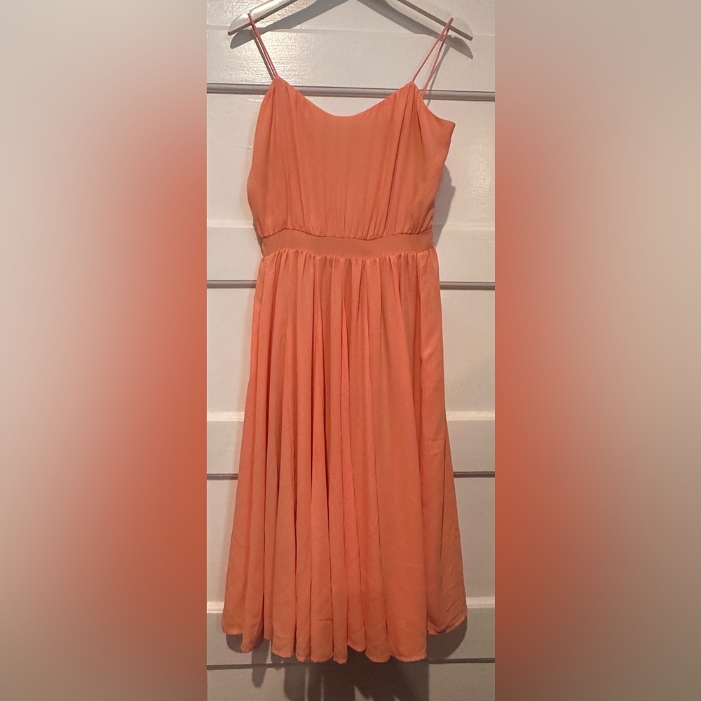 Paper Crown peach swing dress